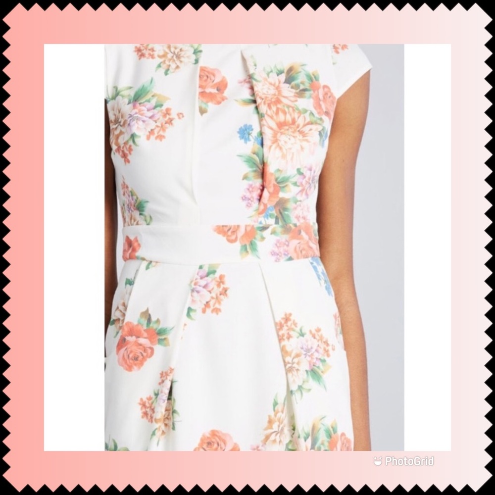 🧜🏼‍♀️NWT ModCloth Elegant Reflections Sheath Dress Large - Picture 2 of 7